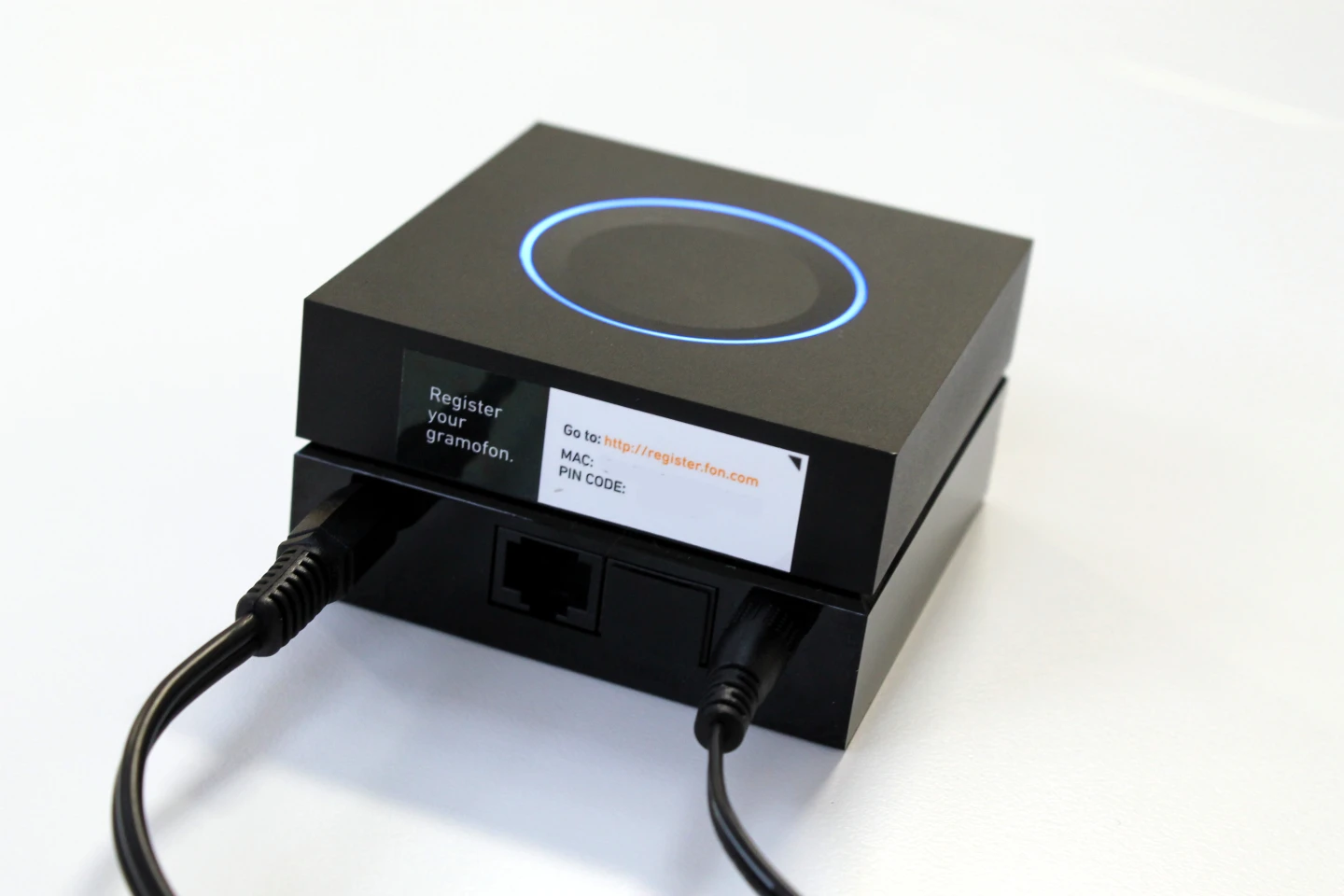 The Gramofon has a power input and audio output, as well as ethernet and Wi-Fi connectivity (Photo: Stu Robarts/Gizmag)