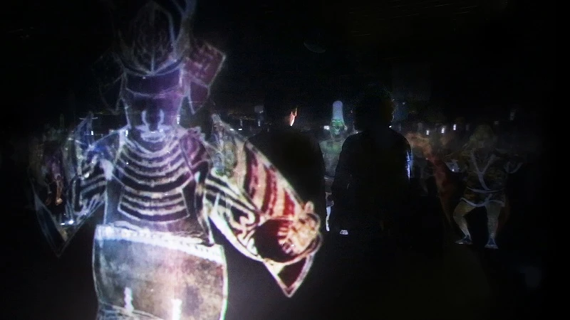 A dancing Japanese character (Photo: TeamLab)