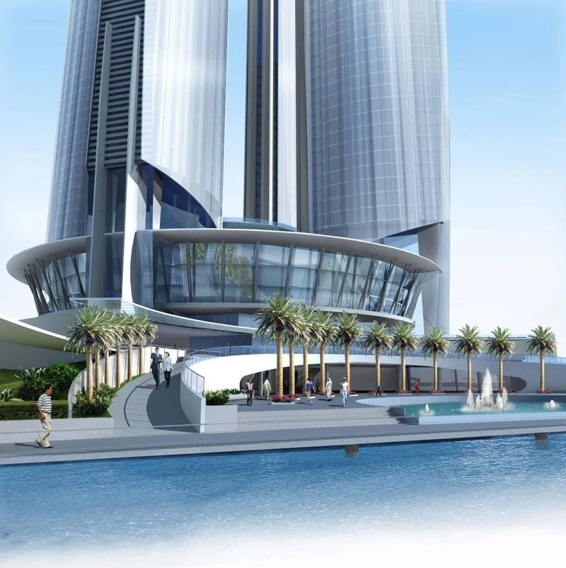 Etihad Towers in Abu Dhabi