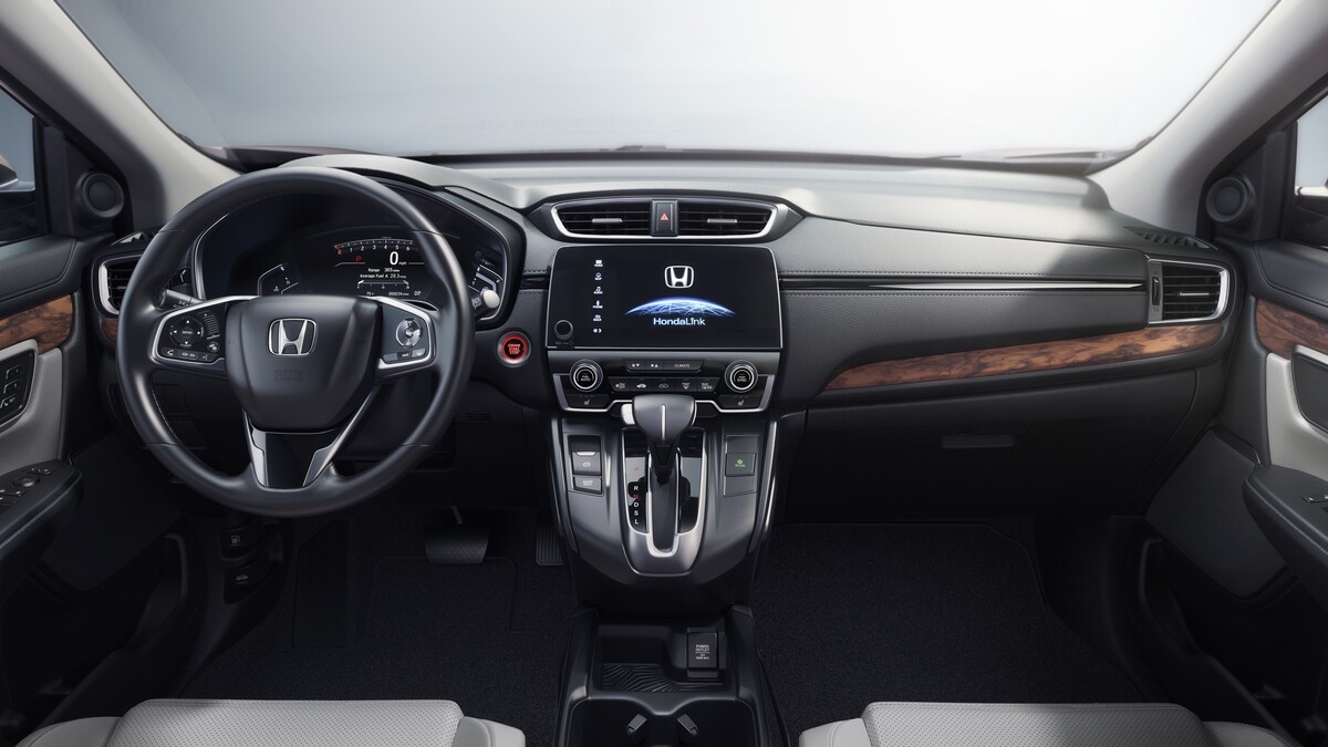 The new CR-V has a soft-touch dashboard