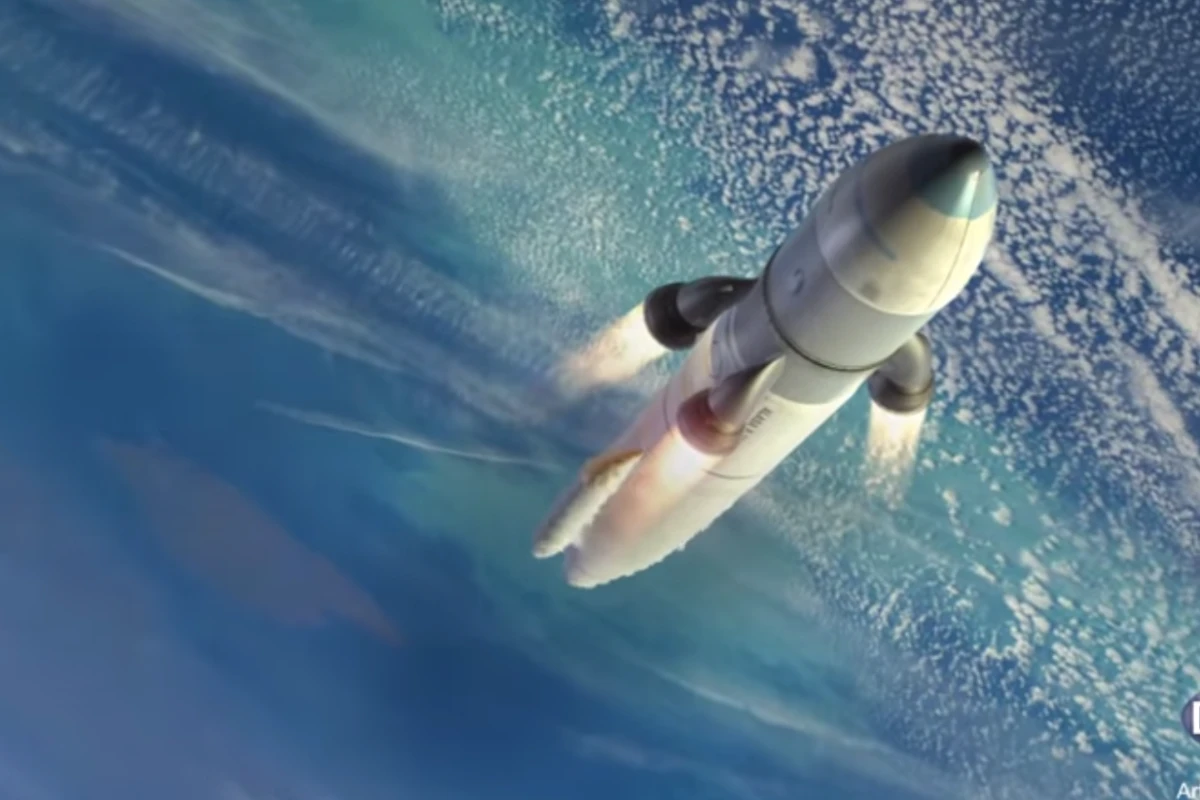 The ALASA concept uses an expendable rocket dropped from a conventional aircraft to launch 100-lb payloads into space (Image: DARPA)