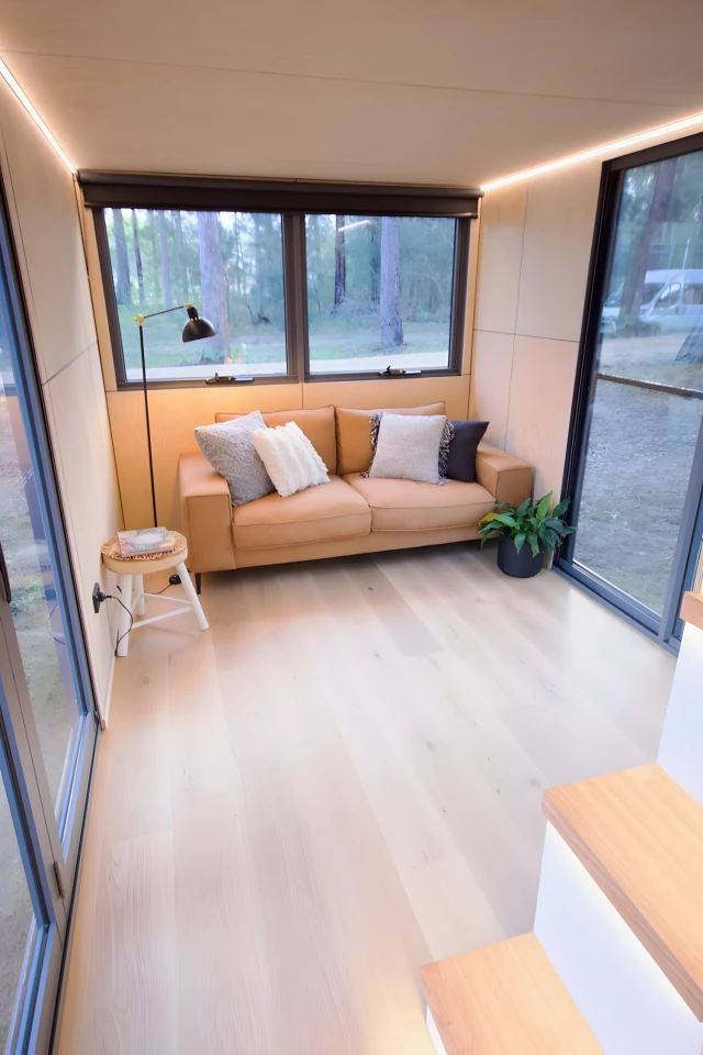 The GrandHaus' interior measures 36 sq m (almost 390 sq ft)