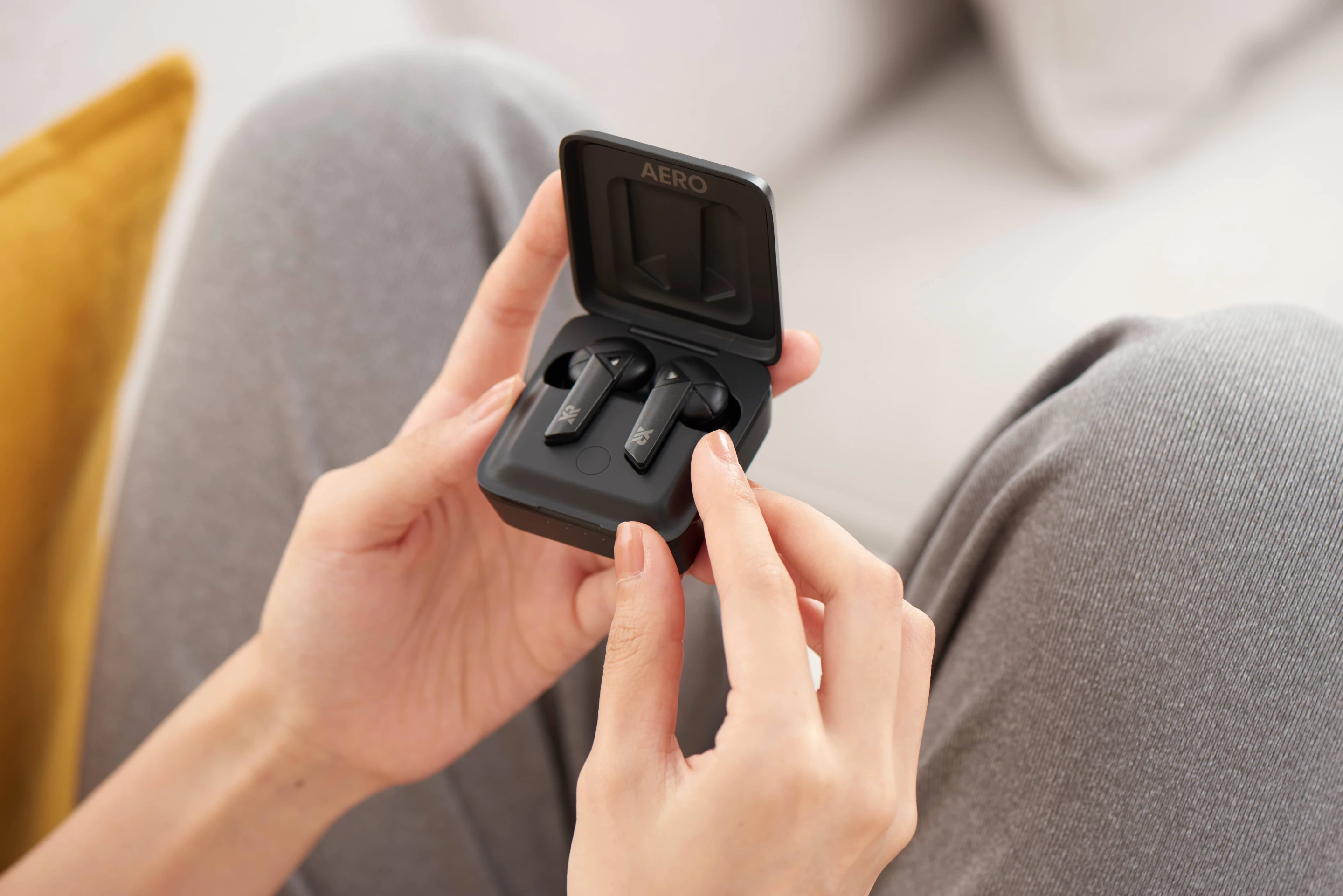 Charging case could do with more tactile cues for easy one-handed opening, but boosts battery life to 24 hours