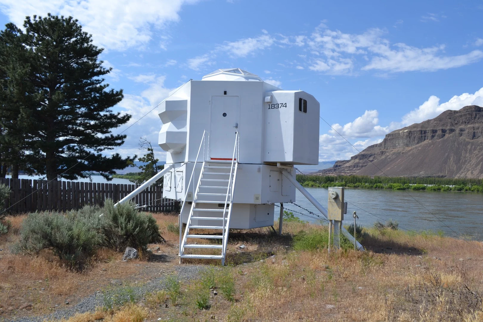 The Lunar Lander measures around 250 sq ft (22 sq m)