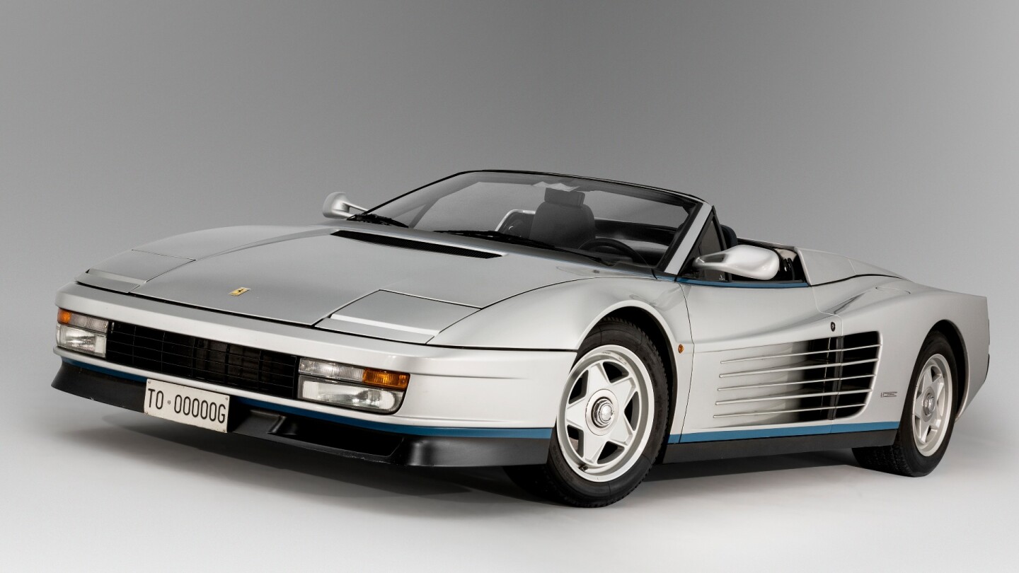This 1986 Ferrari Testarossa Spider Valeo has an estimated price of $741,200 to $981,000