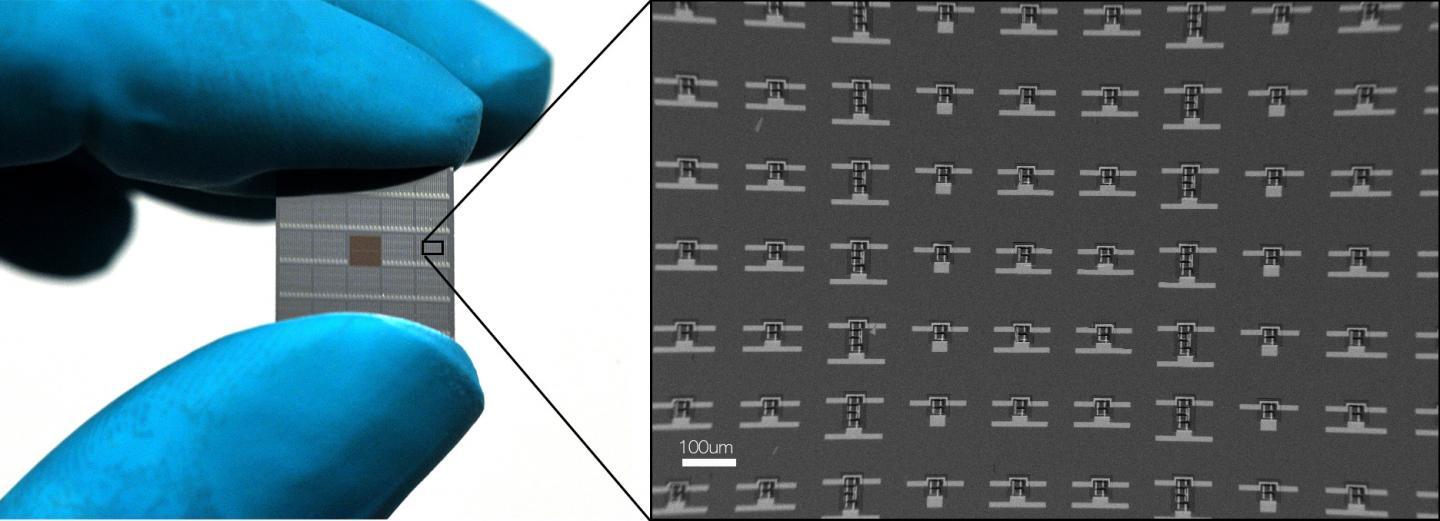 Up to a million of the robots can be made from one 4-inch wafer