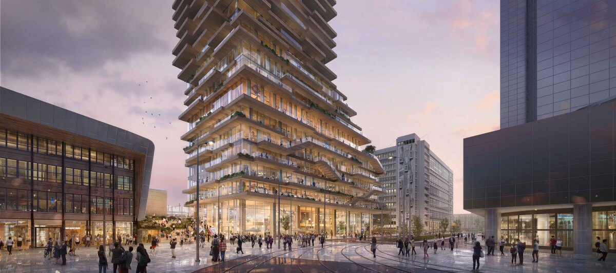 Tree House will consist of 37 floors and includes residential, office, and retail space, and a restaurant