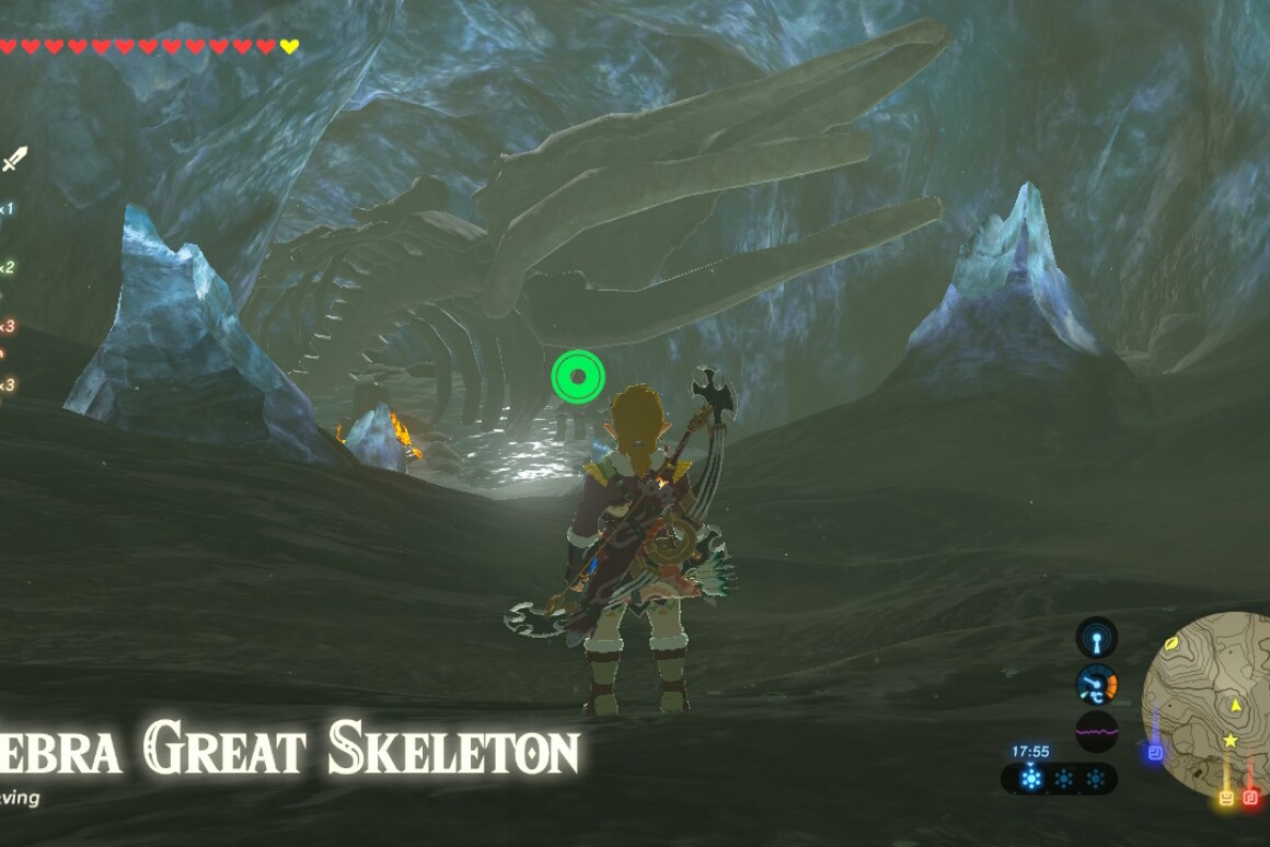 How to complete the Leviathan Bones side quest in Breath of the Wild