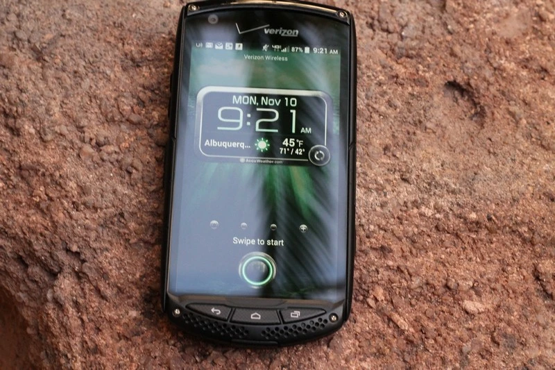 Kyocera's widgets are meant to be large for work in the field and with gloved hands