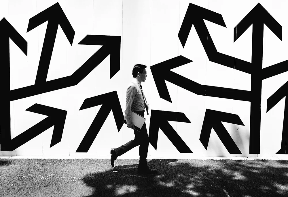 Honorable mention in the Black and White category. To the Point