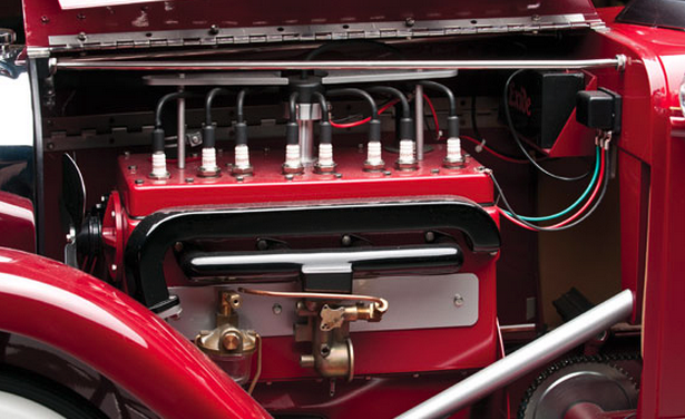 The highest priced vintage pedal car, "electralized" or otherwise, prior to the Pratte Collection auction, was this 1927 Auburn Boattail Speedster pedal car which which fetched $26,450 during RM Auctions' sale of the Milhous Collection in 2012. So Barrett-Jackson and Ron Pratte might have inadvertently taken another world record with the Pratte Collection sale.