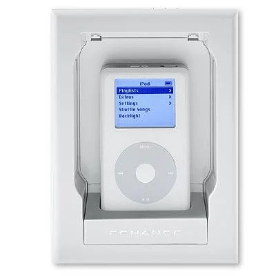 The iPort also charges the iPod while it is docked.