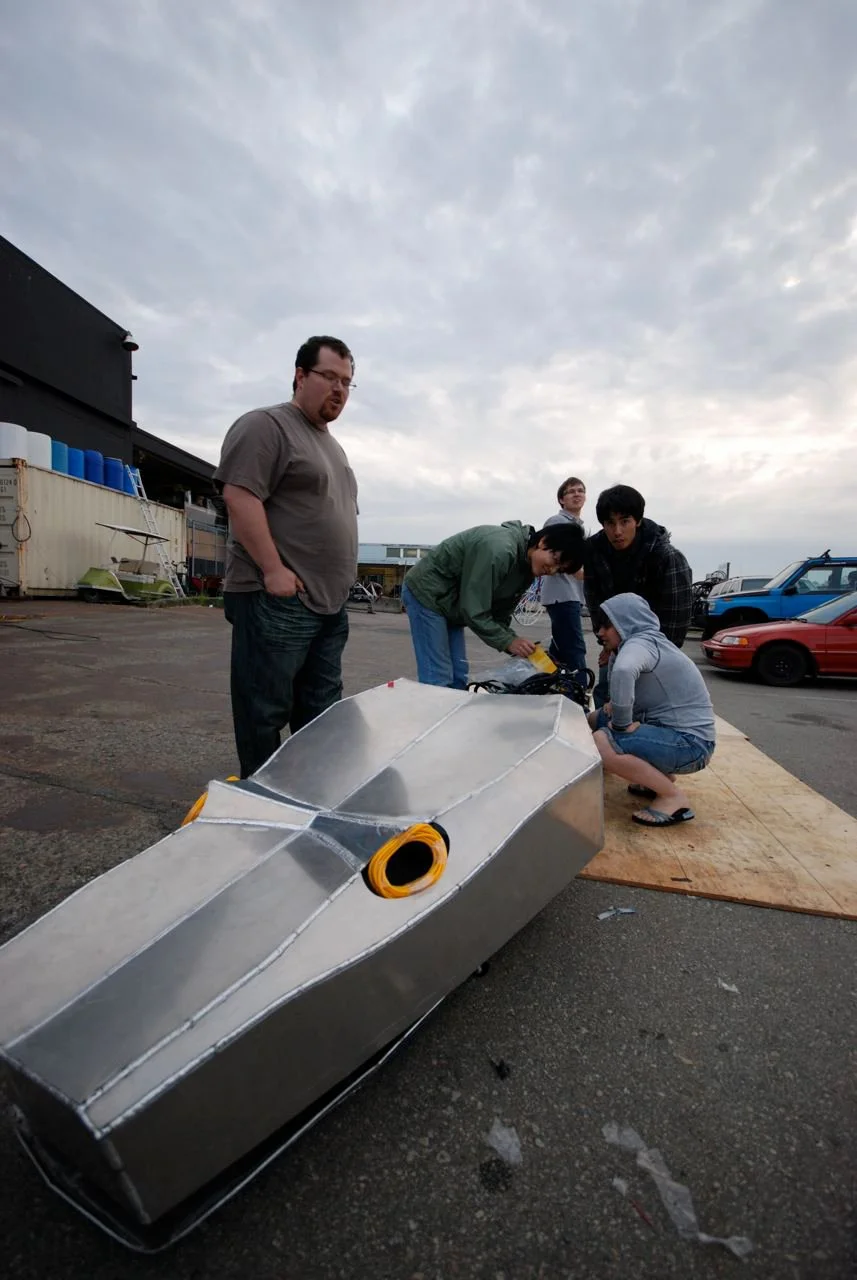 eatART members working on Titanoboa