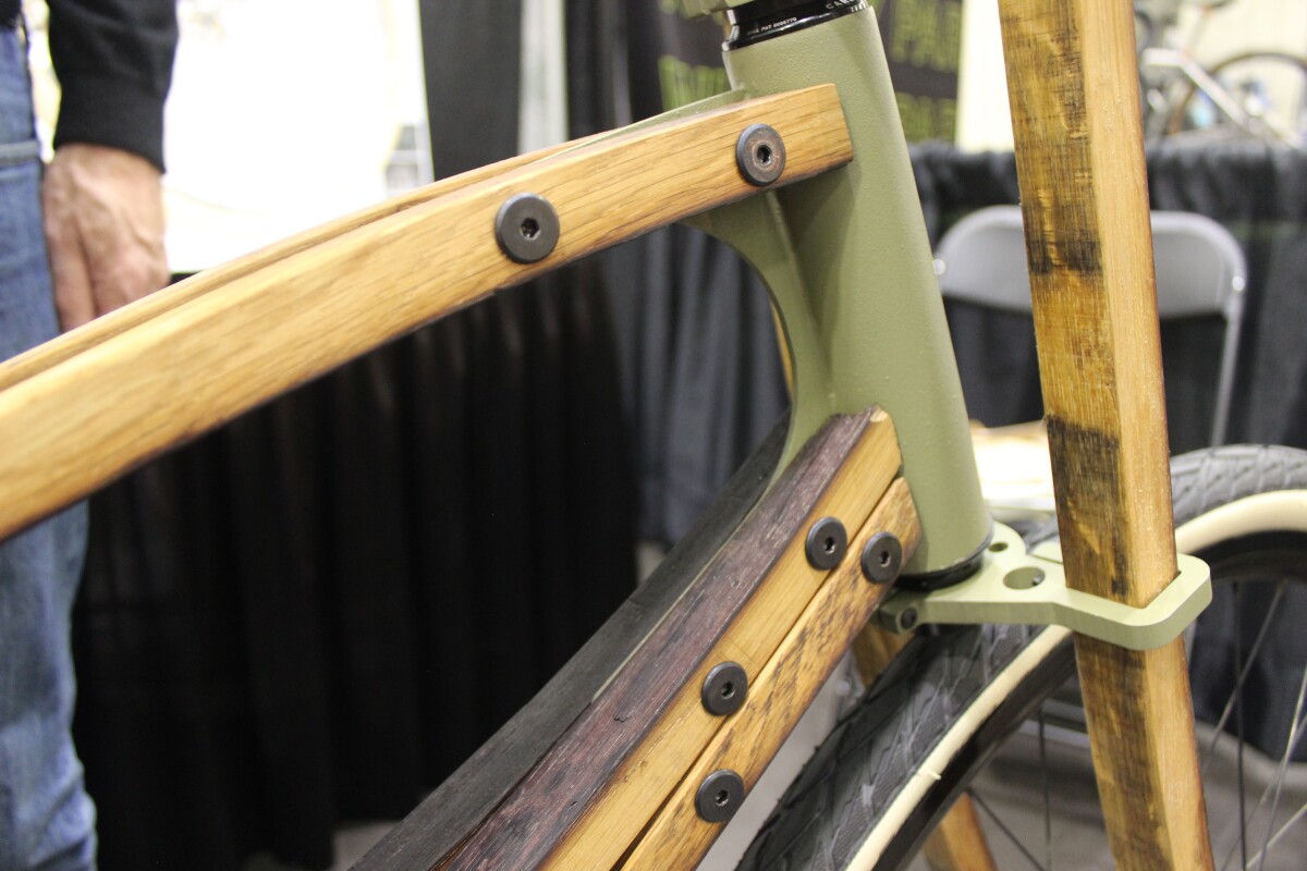 Rake designed the Cooper Bicycle so it could be made in kit form, with users simply bolting the different frame members together