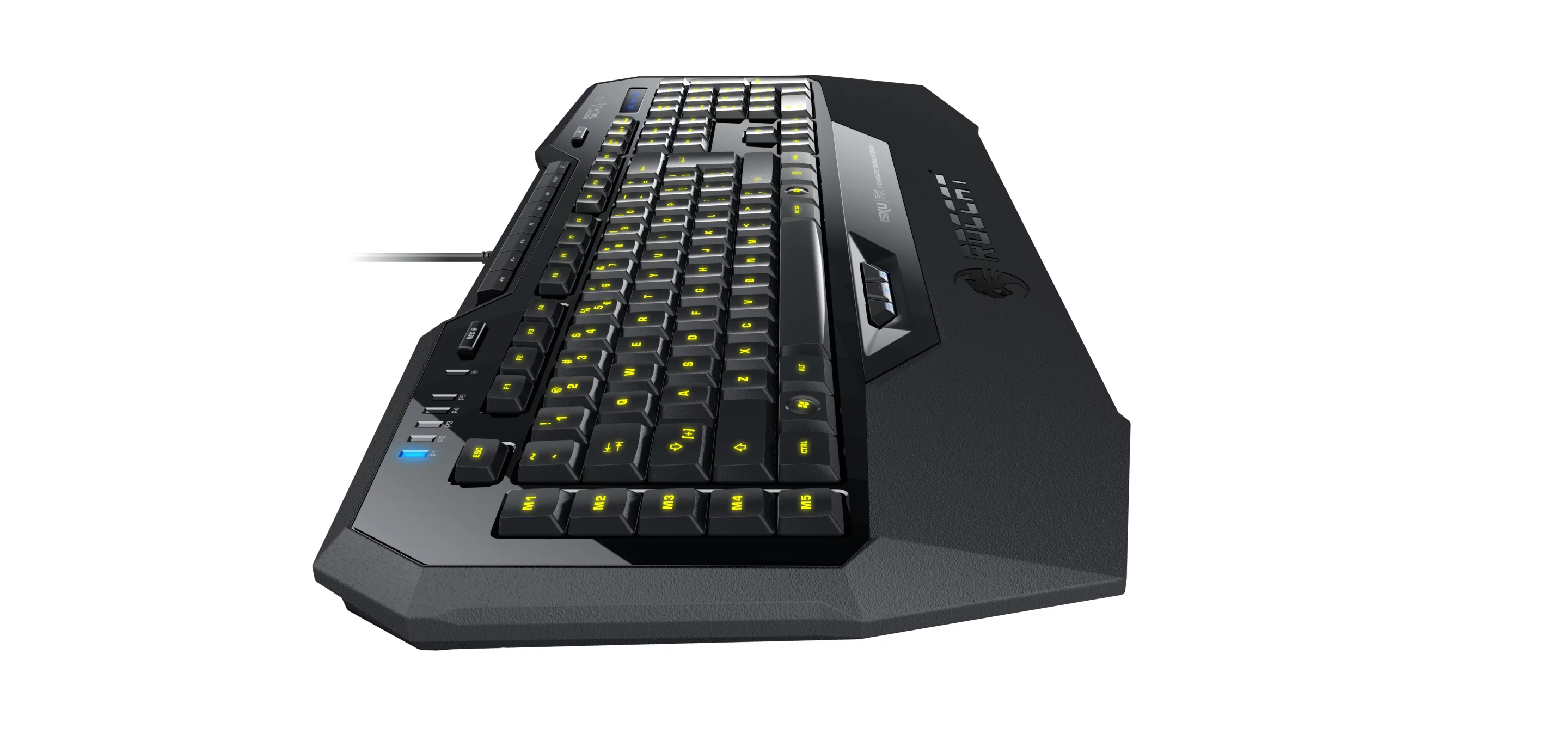 ROCCAT's new Isku FX Multicolor Gaming Keyboard features 36 macro keys and backlighting options in 16.8 million colors that correspond to in-game actions