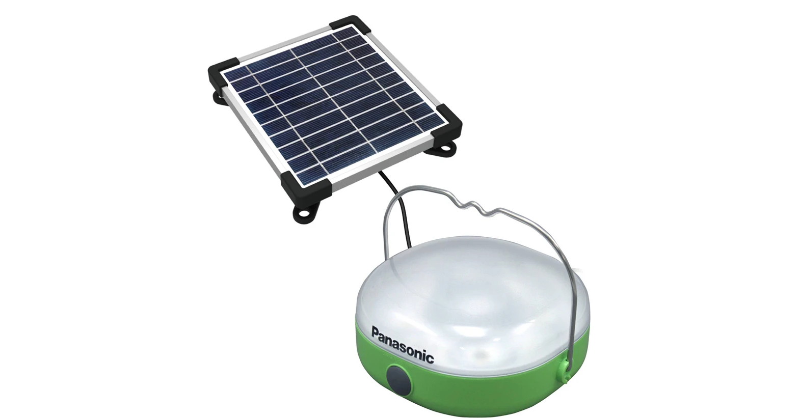 The Panasonic solar lantern can also charge small electronic devices