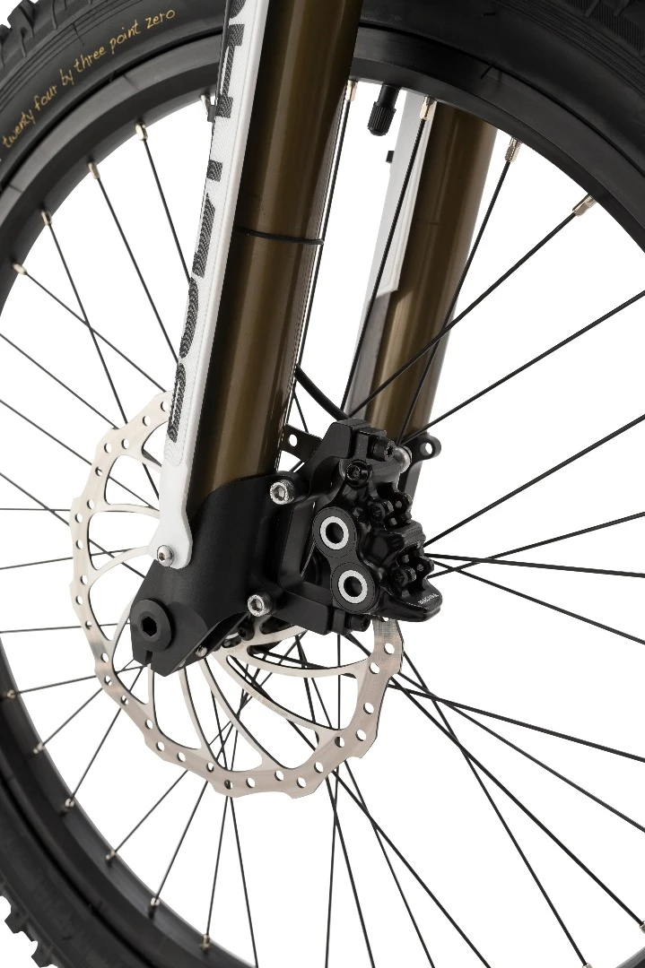 Four-pot Magura caliper for the front disc