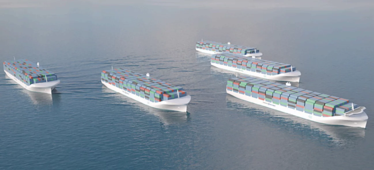 A robot fleet under way