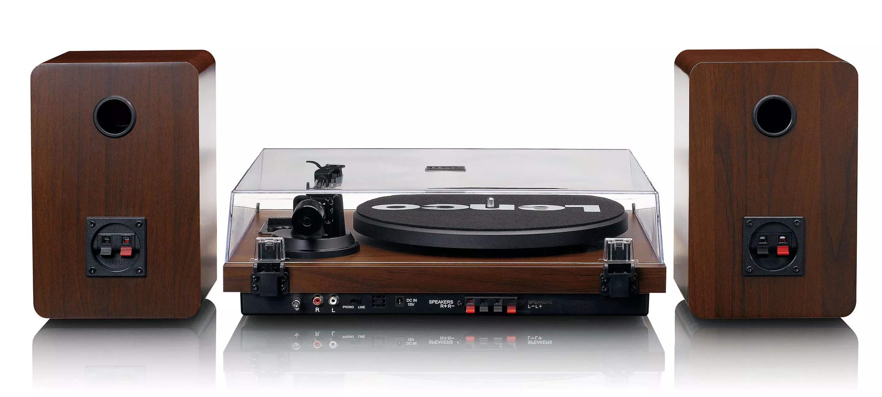 The LS-600WA turntable has its own amplifier and phono pre-amp, but can be connected to an external hi-fi amplifier via RCA ports