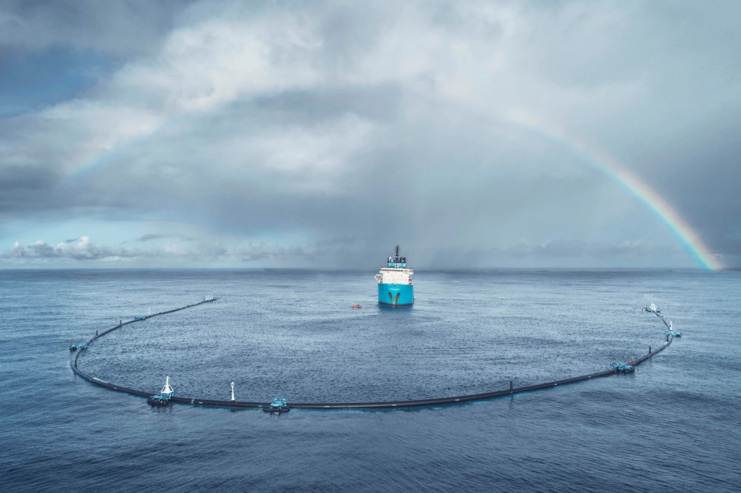 The Ocean Cleanup Project hopes to eventually deploy a fleet of its trash-collecting barriers in the Great Pacific Garbage Patch