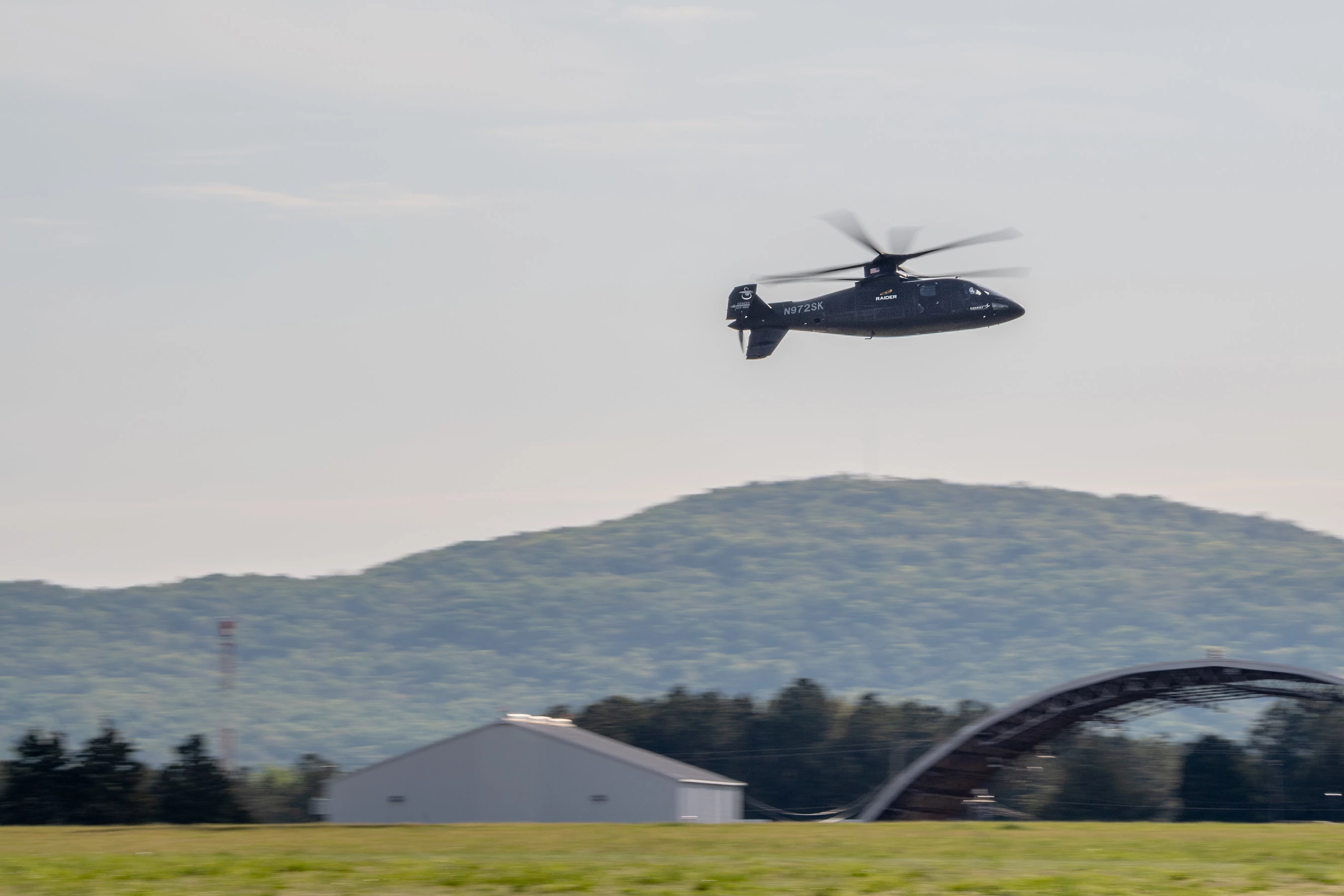 The Sikorsky S-97 RAIDER helicopter flew two flight demonstrations
