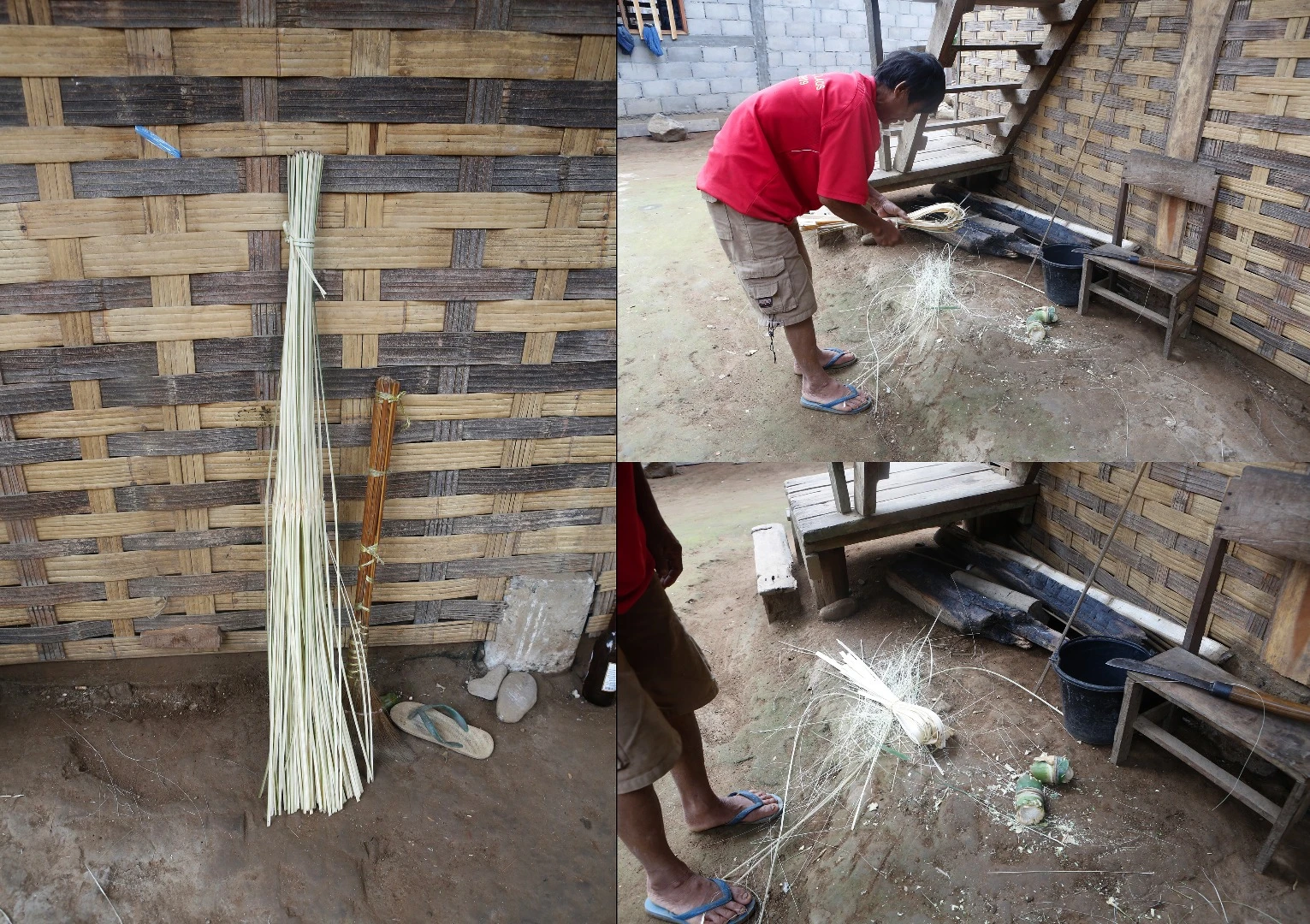 Bamboo really is a wonder plant. So many of the things we used and saw were constructed from bamboo.