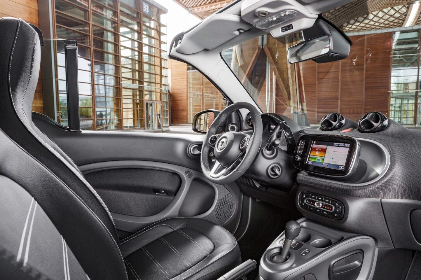 The Fortwo Cabrio is said to have a "high-quality and charming interior"