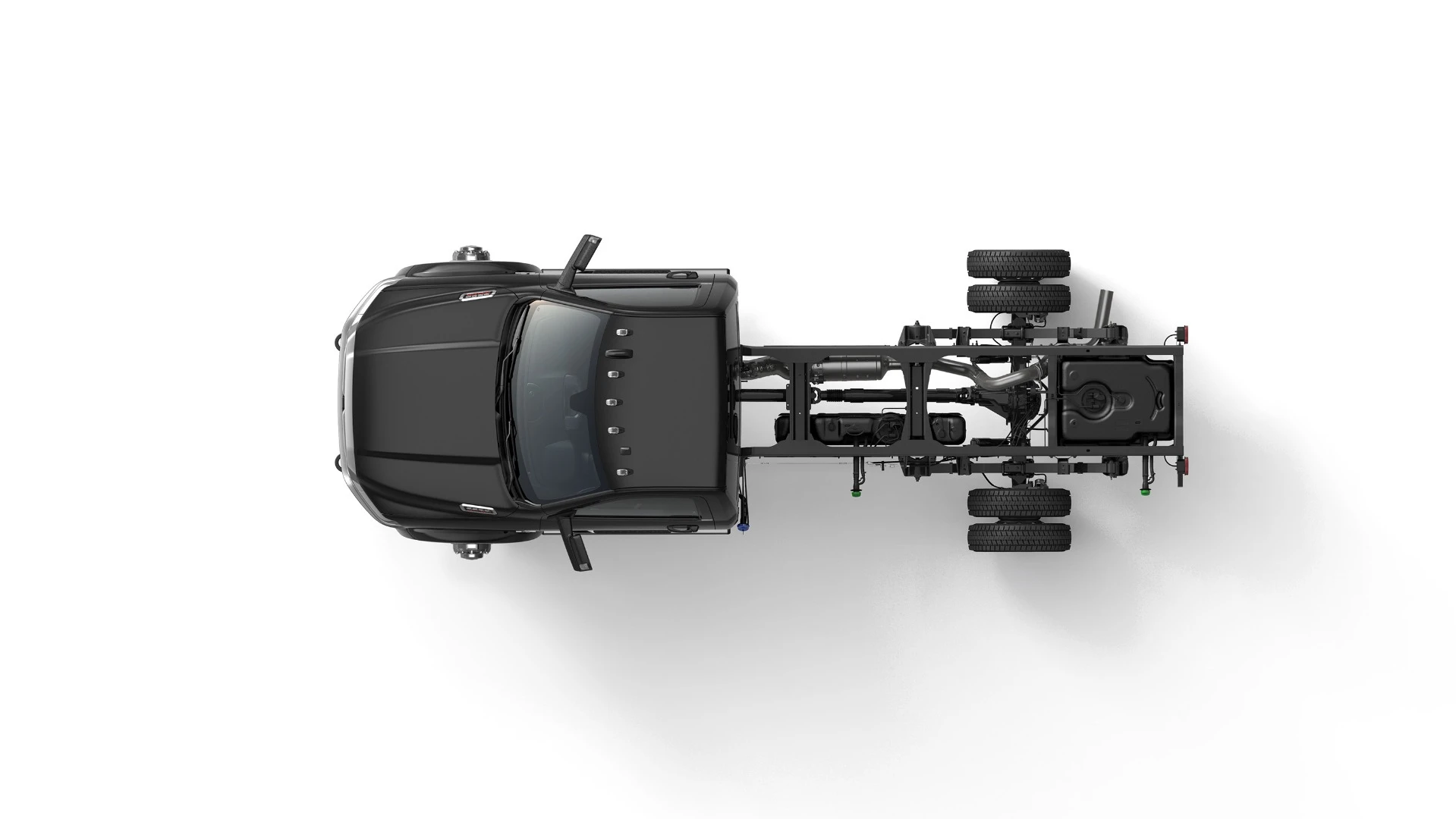 Most of the secret to the maximum 35,220-pound towing capability in the new Ram heavy duty chassis trucks is in the framing