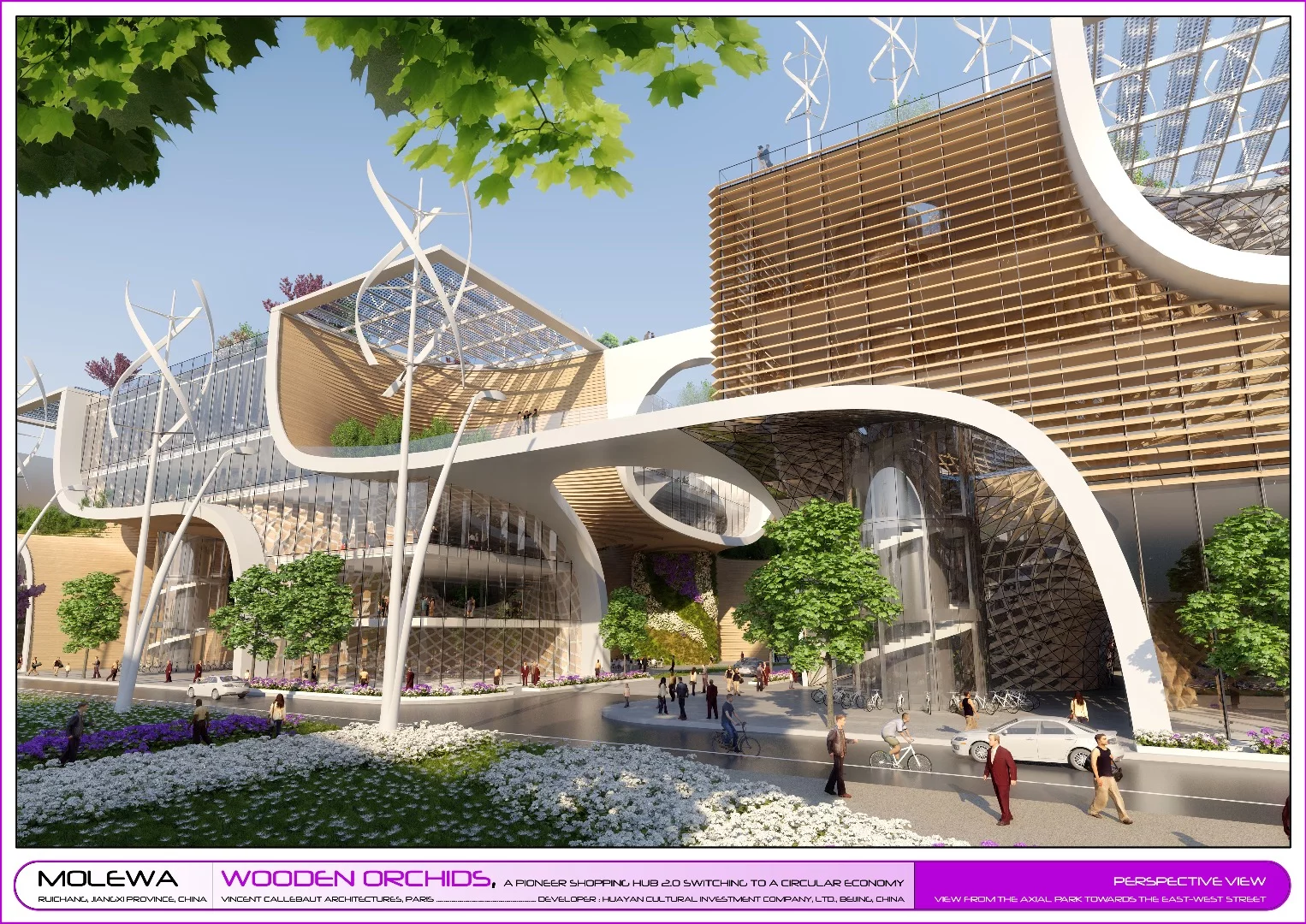 Callebaut says his sustainable mall would use 70 percent less energy overall than a typical similar structure