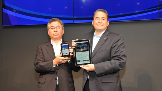 Sharp's e-reader prototypes sport 5.5-inch and 10.8-inch color LCD touchscreens