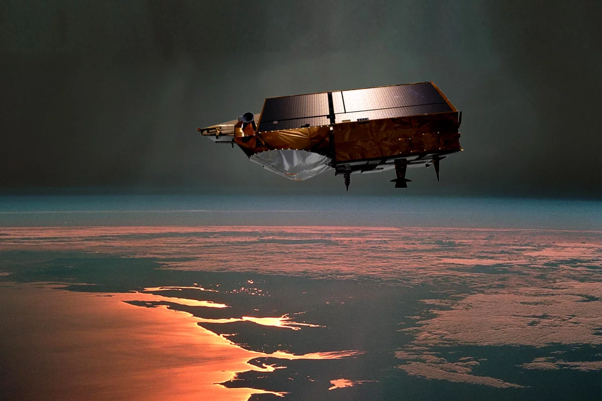 An artists impression of the ESA's CryoSat satellite (Image: ESA)