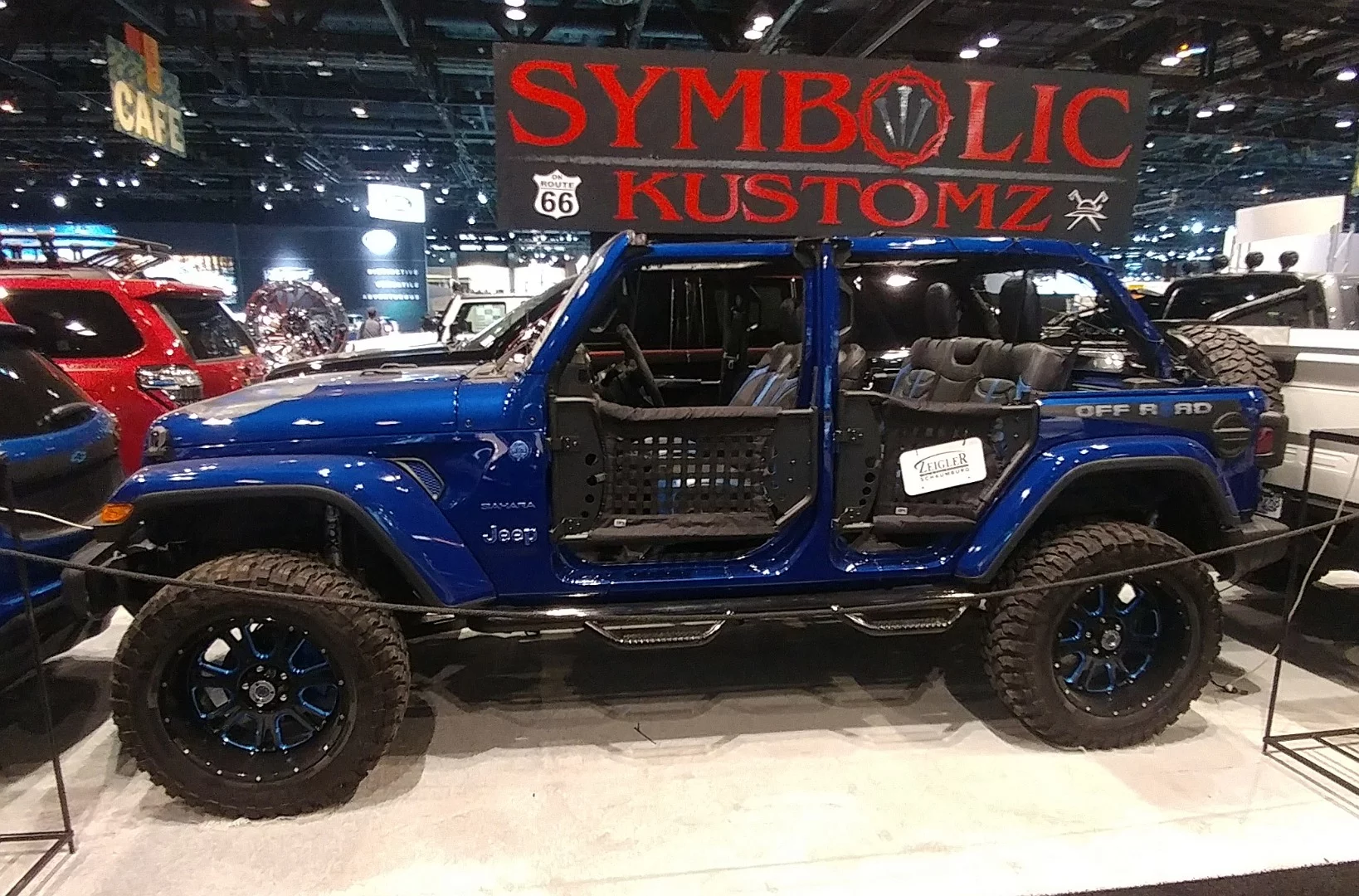 Local customizers are always a big part of any automotive show and this Jeep Wrangler do-over by a local outfit exemplifies what's possible