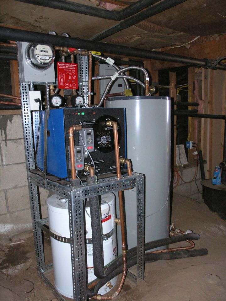 Improving hot water heating efficiency with cold water