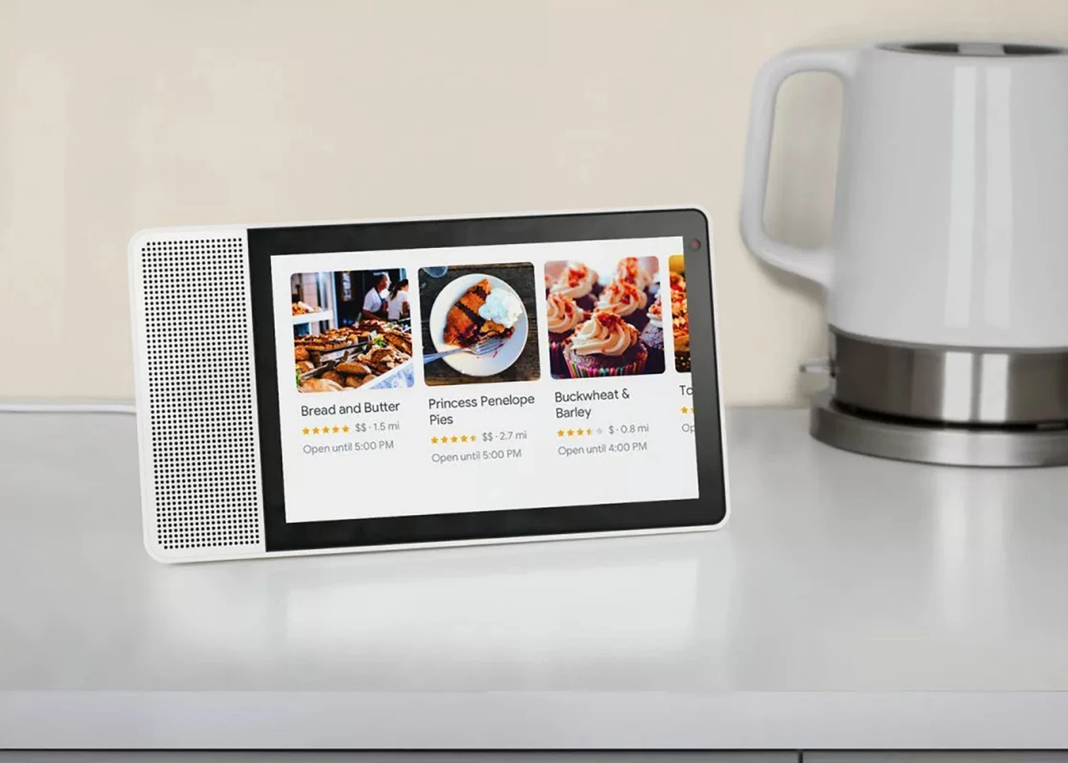 Offering video recipes in the kitchen is another way the Smart Display could come in useful