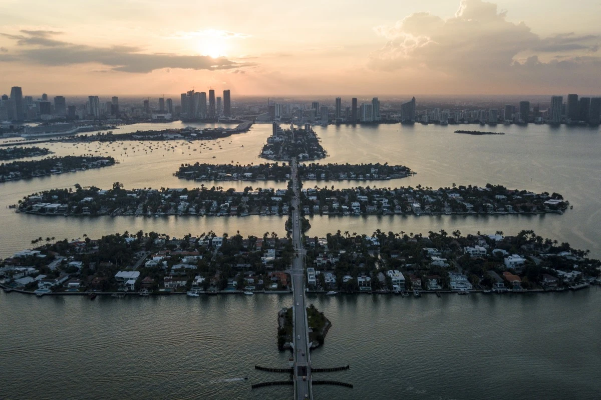 The famous Venetian Islands in Miami