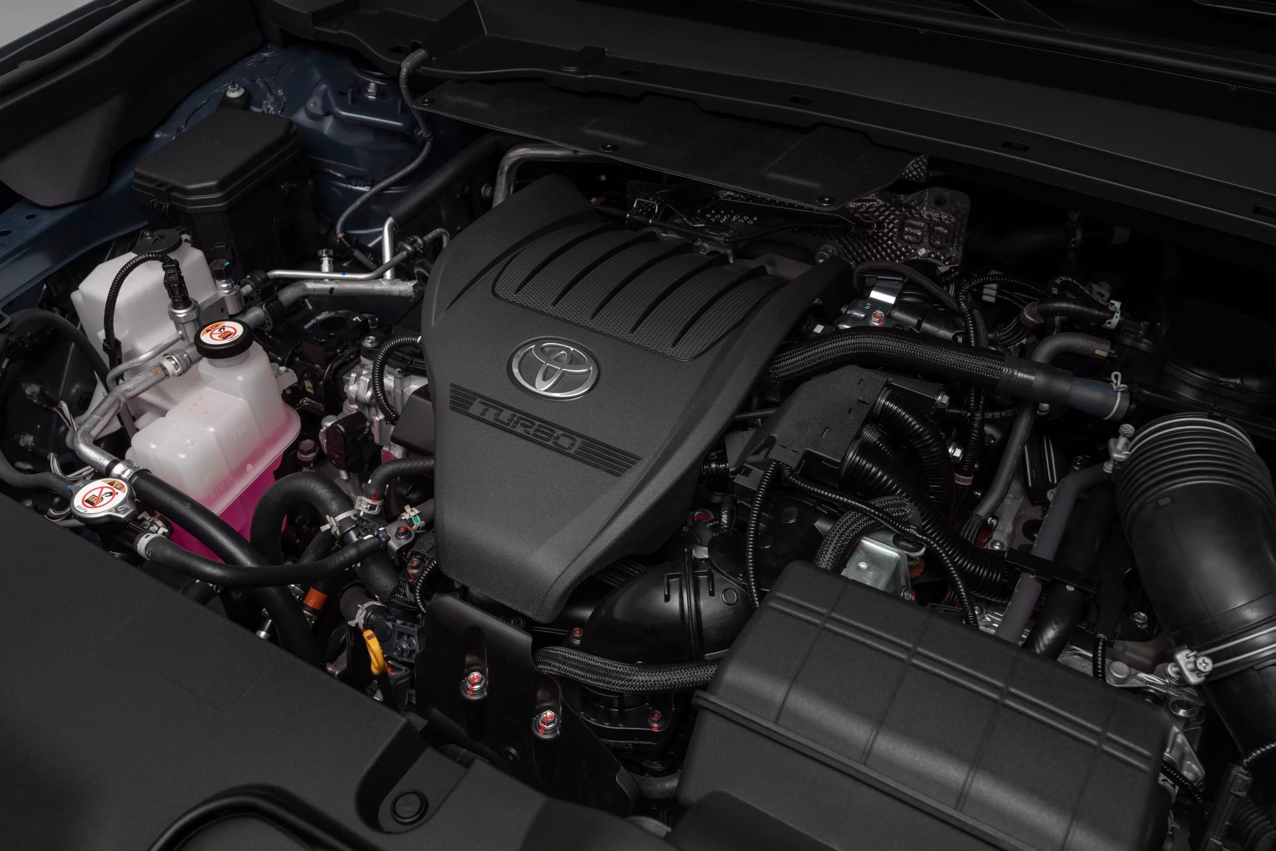 Toyota offers three Grand Highlander powertrain options, including a 2.4-L turbo