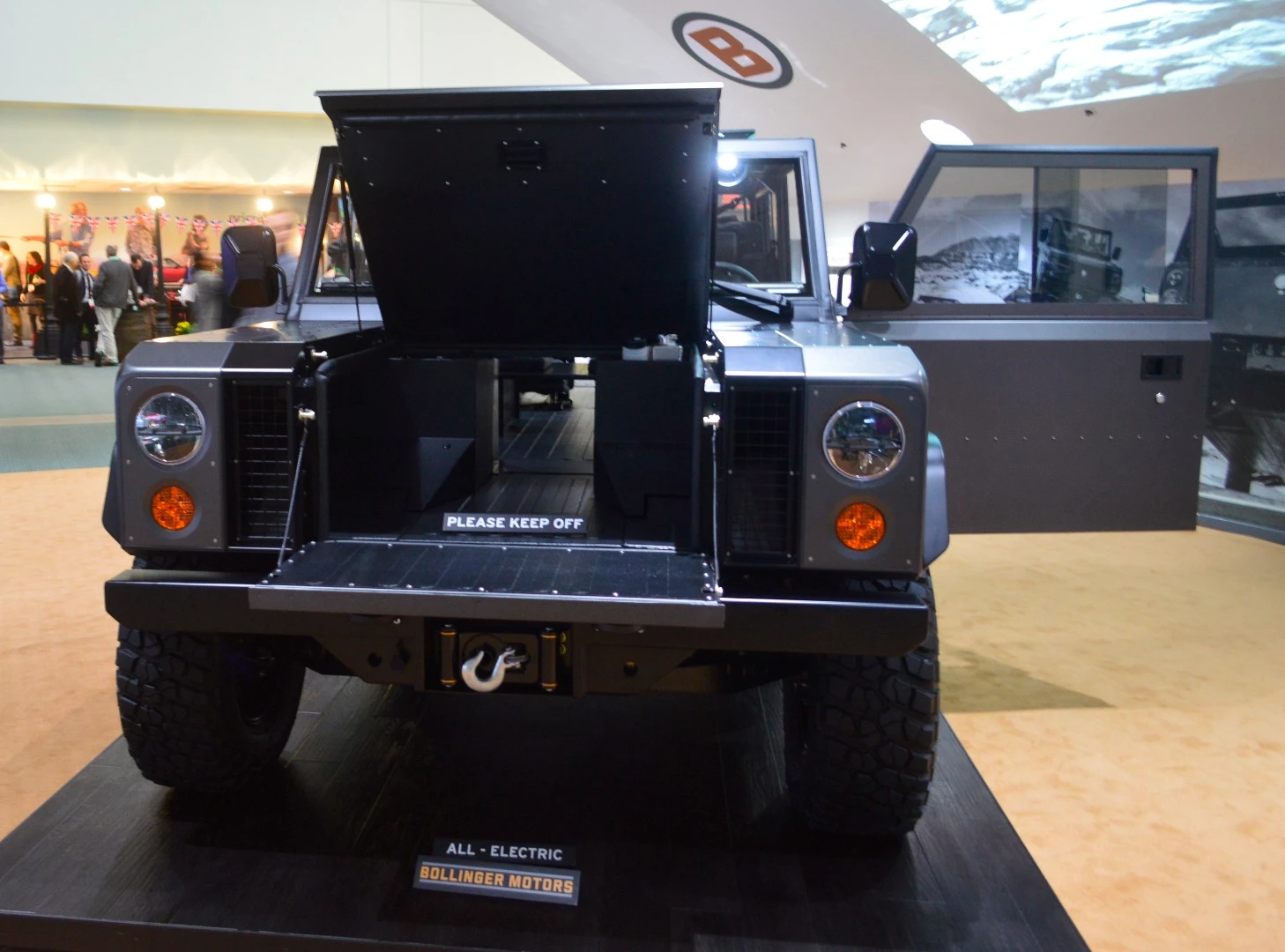 Bollinger revealed the B1 at a private event in July and shows it here at the LA Auto Show