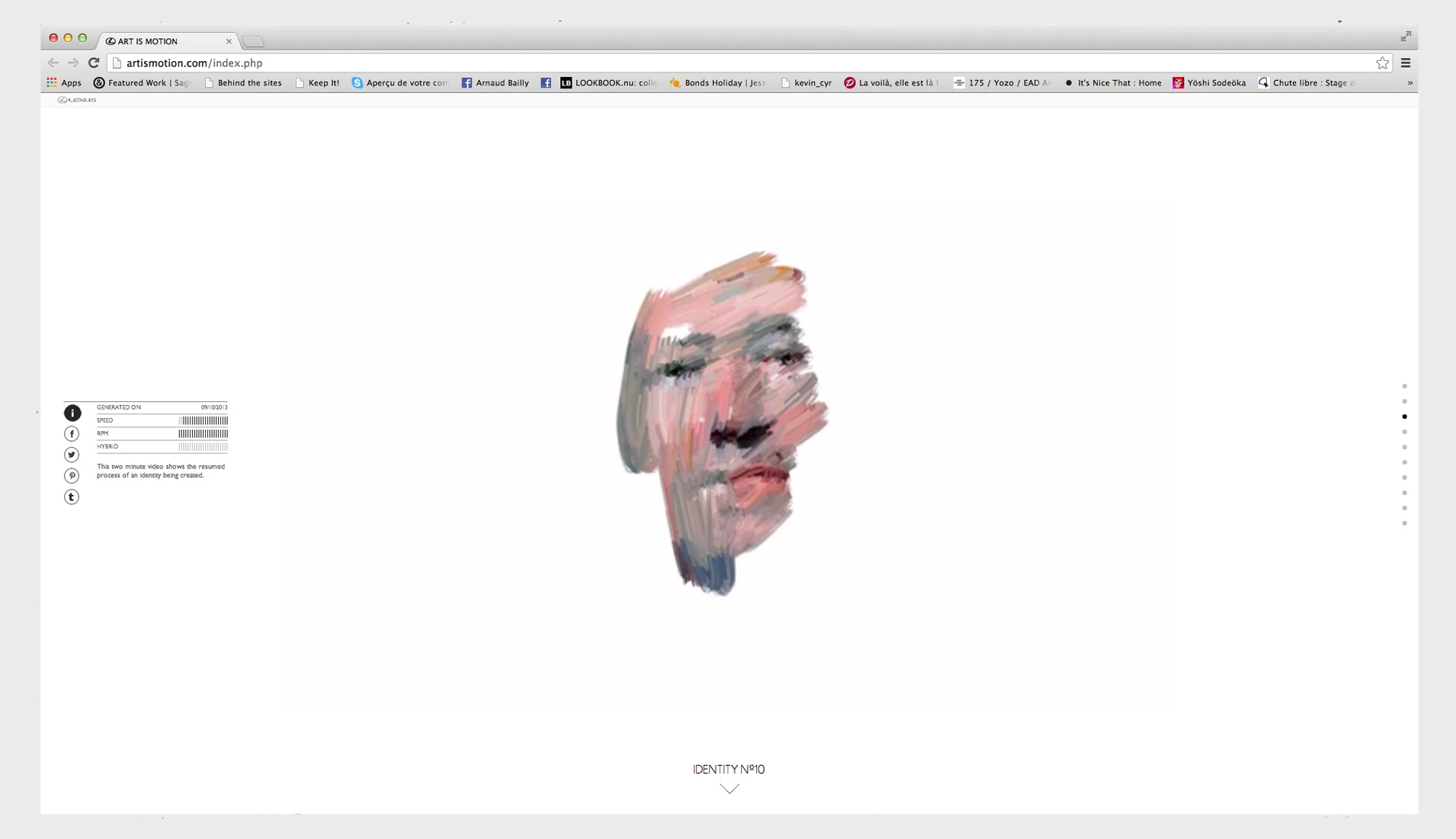 A further intermediate point in a portrait