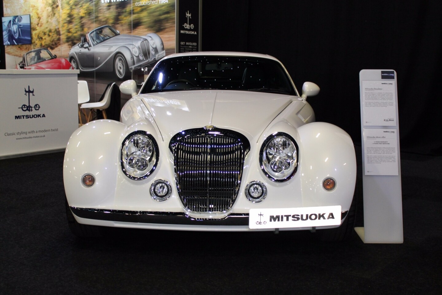 The Mitsuoka Roadster boasts a 2.0-liter engine that produces 158 hp (118 kW) and 188 Nm (139 lb.ft) of torque