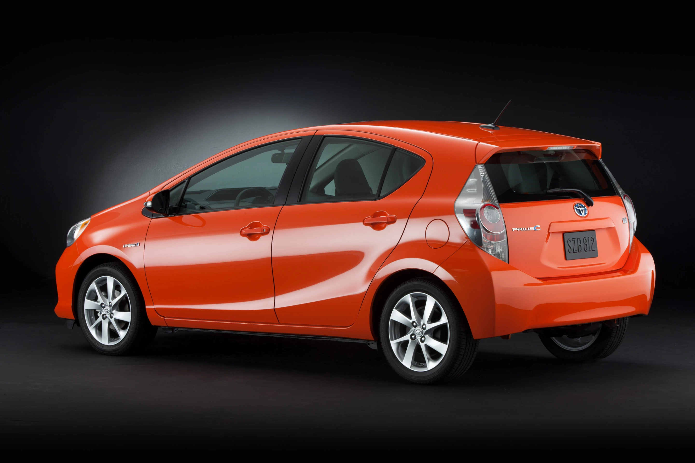The Prius C, (Aqua in Japan), uses a 1500cc gas-engine in comparison to the Prius Plug-in's 1800cc engine, plus exactly the same Hybrid Synergy Drive components, in a smaller, lighter, more aerodynamic vehicle at a substantially lower price.