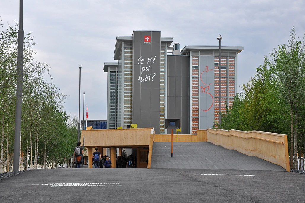 The Swiss Pavilion is designed by the Netwerch architectural firm