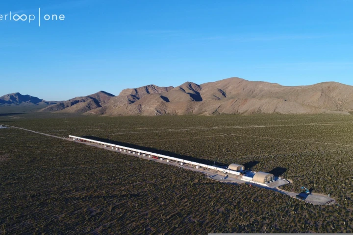 The Hyperloop One test facility in Nevada