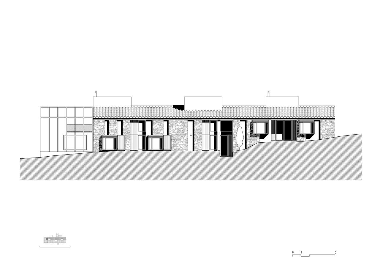 Architectural drawing of the MMMMMS House (Image: Anna & Eugeni Bach)