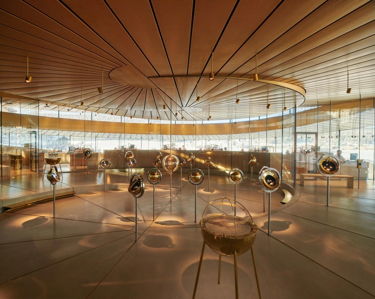 Musée Atelier Audemars Piguet's interior includes an exhibition with 300 high-quality timepieces
