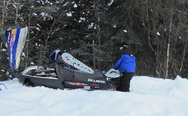 Airlite snowshoes measure 36 x 16 inches (91.4 x 40.6 cm) when inflated