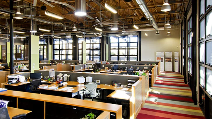 The building has received LEED-NC Platinum and Net-Zero Energy certification (Photo: Gregg Mastorakos)