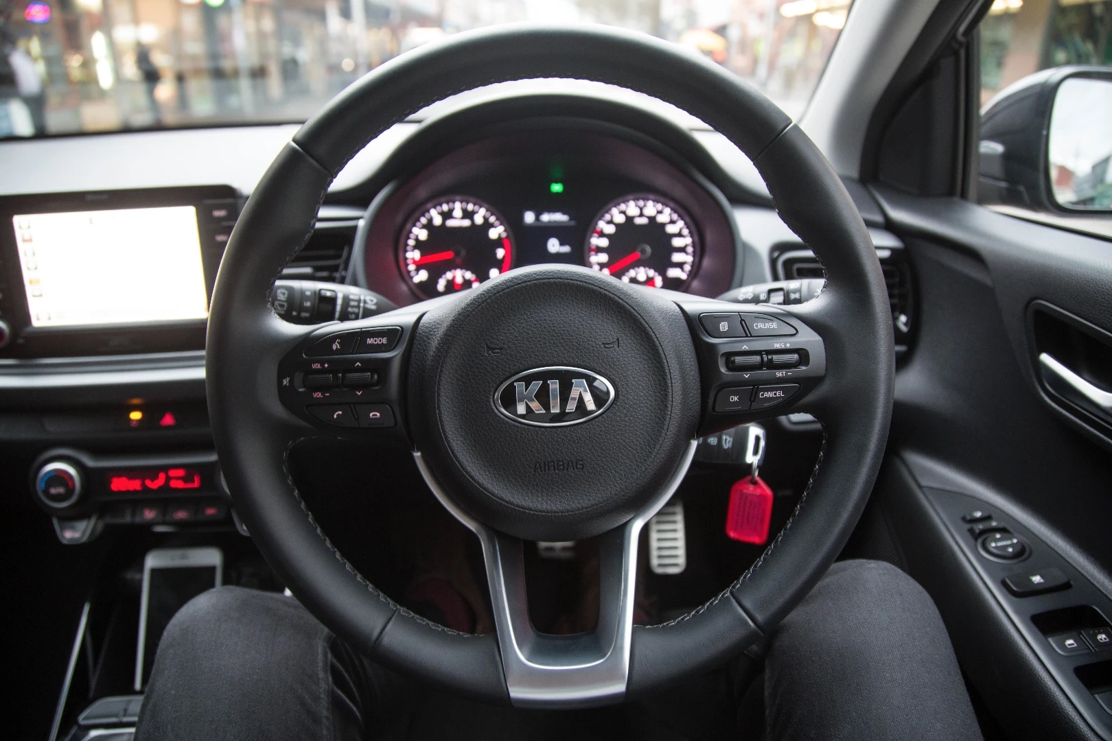 Behind the wheel of the Kia Rio SLi