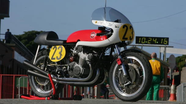 An identical bike to the 1957 Gilera 500cc GP Racer Re-creation that sold for GBP£84,000 (US$138,667) at Stafford in April, 2011, this bike sold four years prior in the aftermath of the GFC. A faithful re-creation of Gilera’s fabulous 1957 Grand Prix four, fully sorted, ready for use and eligible for entry into the most prestigious of classic motorcycling events worldwide, it fetched GBP£76,300 ($112,184) in April, 2009.