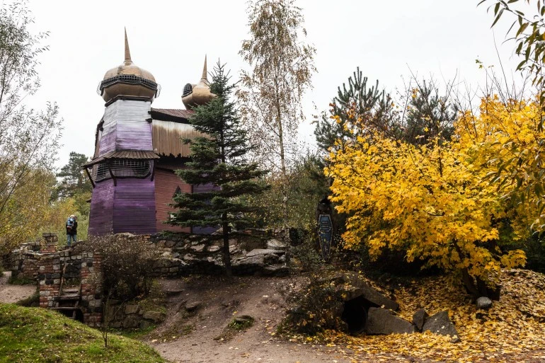 Located on the border between Poland and Germany, the Kulturinsel Einsiedel (or "Culture Island") is a lovingly handcrafted fun park set amidst the forest