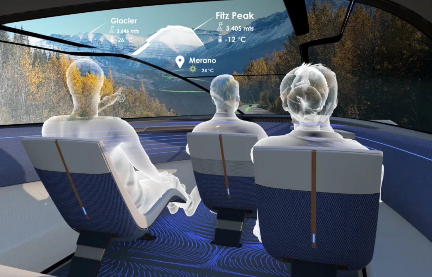 Augmented reality delivers both driving and POI info